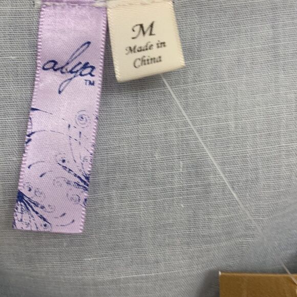 Francesca’s Alya Size Medium spaghetti strap dress with great navy/orange detail - Picture 3 of 11